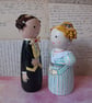 Anne Lister and Anne Walker 'Gentleman Jack' Hand-painted peg doll set  - Image 3