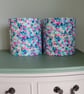 Topica Mini Floral Classic Cylindrical Drum Lampshades X 2 - Image 3