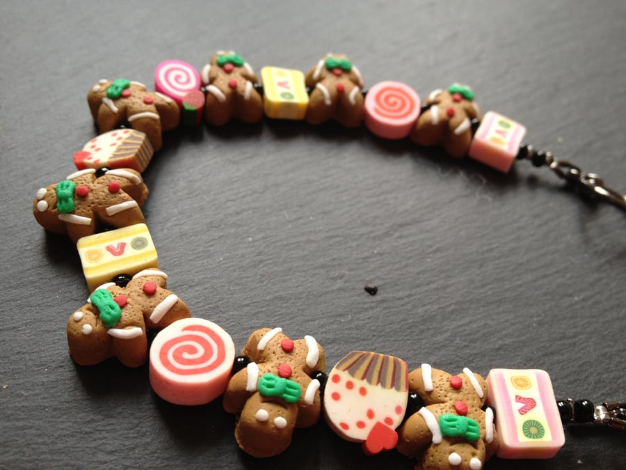 Gingerbread Men Bracelet