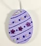 Easter egg decoration - hanging jewelled egg, handmade - Image 1