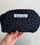 Lined Inner Tube Bag - Green Zip & Black and White Bicycle Lining - Image 6
