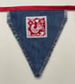 Denim Christmas Bunting with Scandi motifs - Image 6
