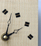 Wooden Pendulum Wall Clock in ripple sycamore with ebony & sycamore diamonds - Image 5