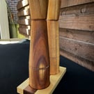 Salt & Pepper Tray – Tulipwood & Walnut Spice Holder – No.03