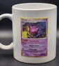 New Gengar Mug Pokemon Go Trading Card Fan Art Japanese Anime Ghost Type