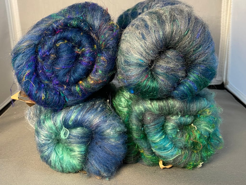 4 mini art batts - 100g total