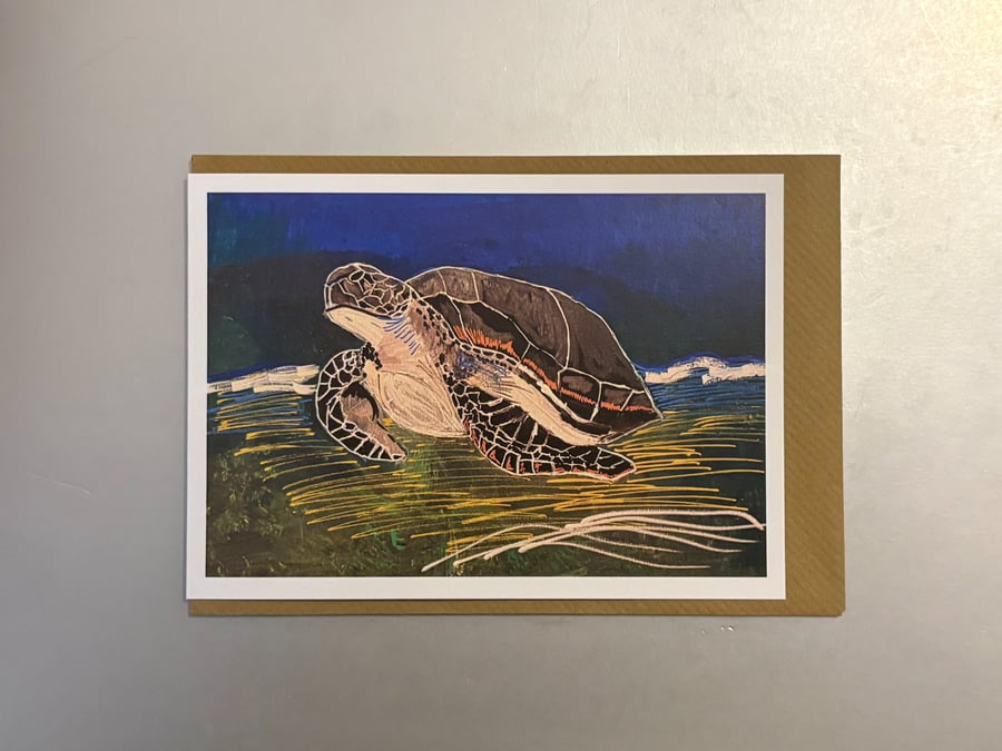 Turtle A5 Greeting Cards 