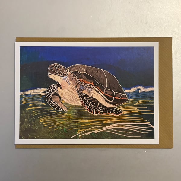 Turtle A5 Greeting Cards 