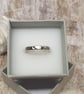Sterling Silver 925 Hammered, Textured Handmade Ring - Image 2