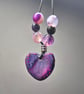 Peachblow Purple Agate Pendant  - Image 1