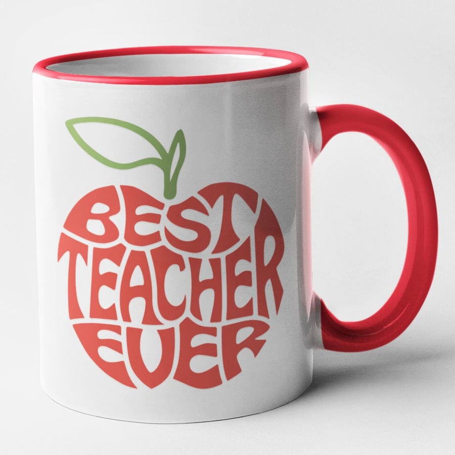 Best Teacher Ever Mug End Of School Teacher Leaving Present Gift Teacher Coffee 