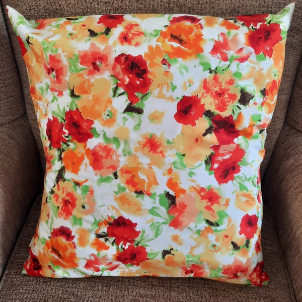 Floral throw  cushion cover 