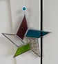 Stained Glass Pentagon Star Suncatcher Decoration  - Image 1