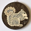 A149 Wall plaque coaster grey squirrel (Free UK postage)