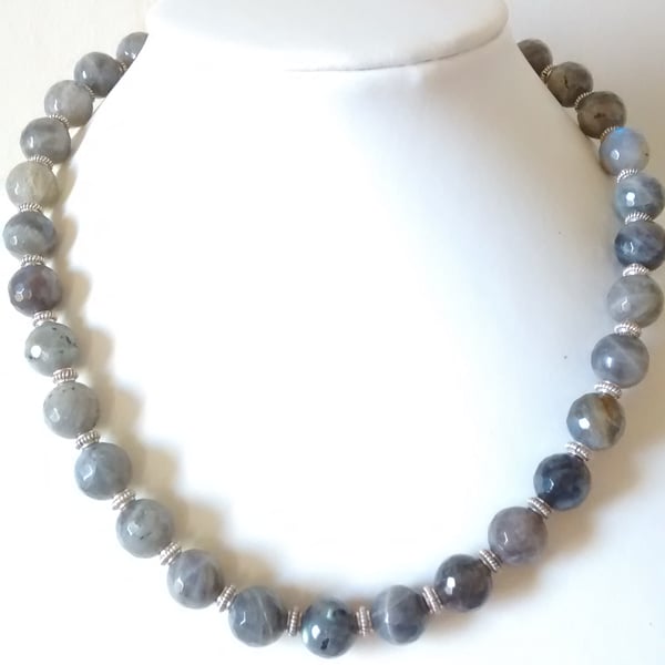 LABRADORITE NECKLACE - FREE UK SHIPPING