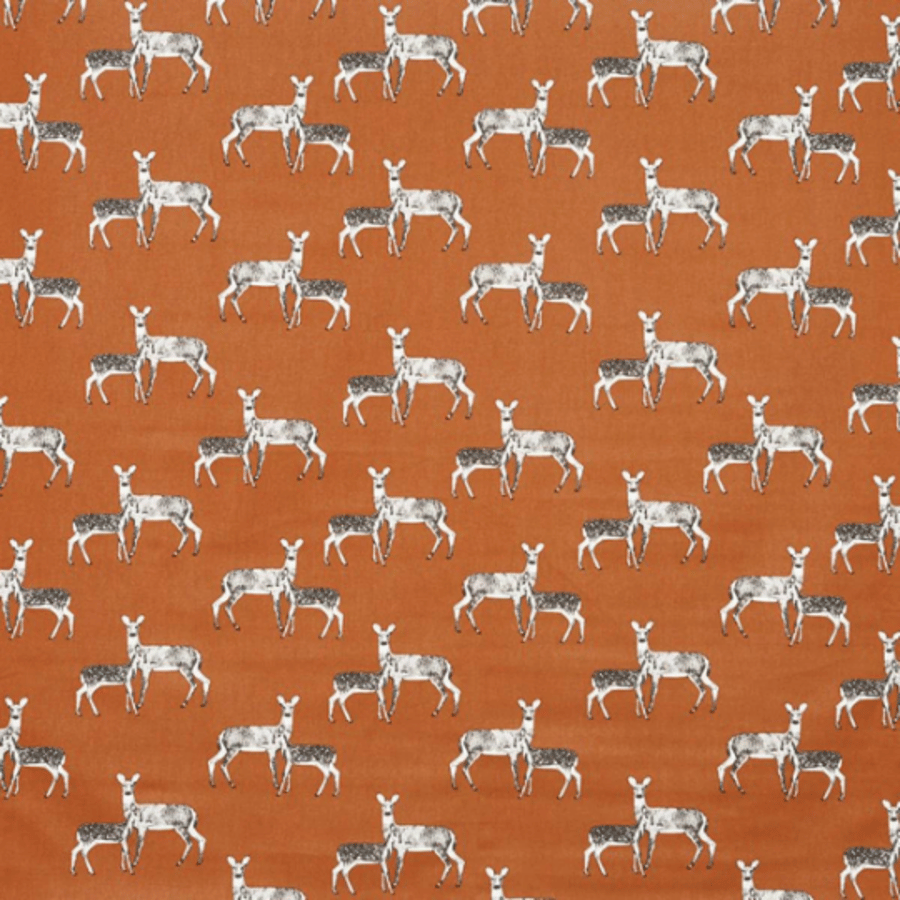 Deer Cinder Wildlife Orange Cushion Cover 14" 16" 17" 18" 20" 22"