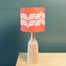 NEW Handmade Leaf Print Lampshade - Cinnamon - British Made 