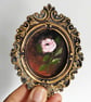 Miniature Baroque Floral Frame fridge magnet – Dark Academia & Cottagecore Decor