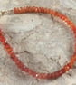 Carnelian Beaded Bracelet, gold filled clasp - Image 7