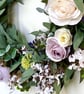 Handmade Cream & Lavender Door Wreath - Floral Door Wreath - Year Round - Image 3