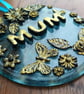 Handmade Fused Glass 3D Mum Round Floral Hanging Picture Decoration - Suncatcher - Image 7