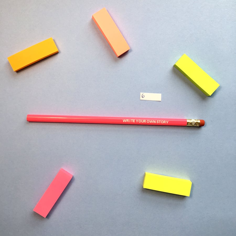 SLIGHT SECONDS SALE Write Your Own Story Pencil 6