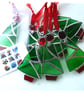 Christmas Tree Stained Glass suncatcher Xmas decoration - Image 1