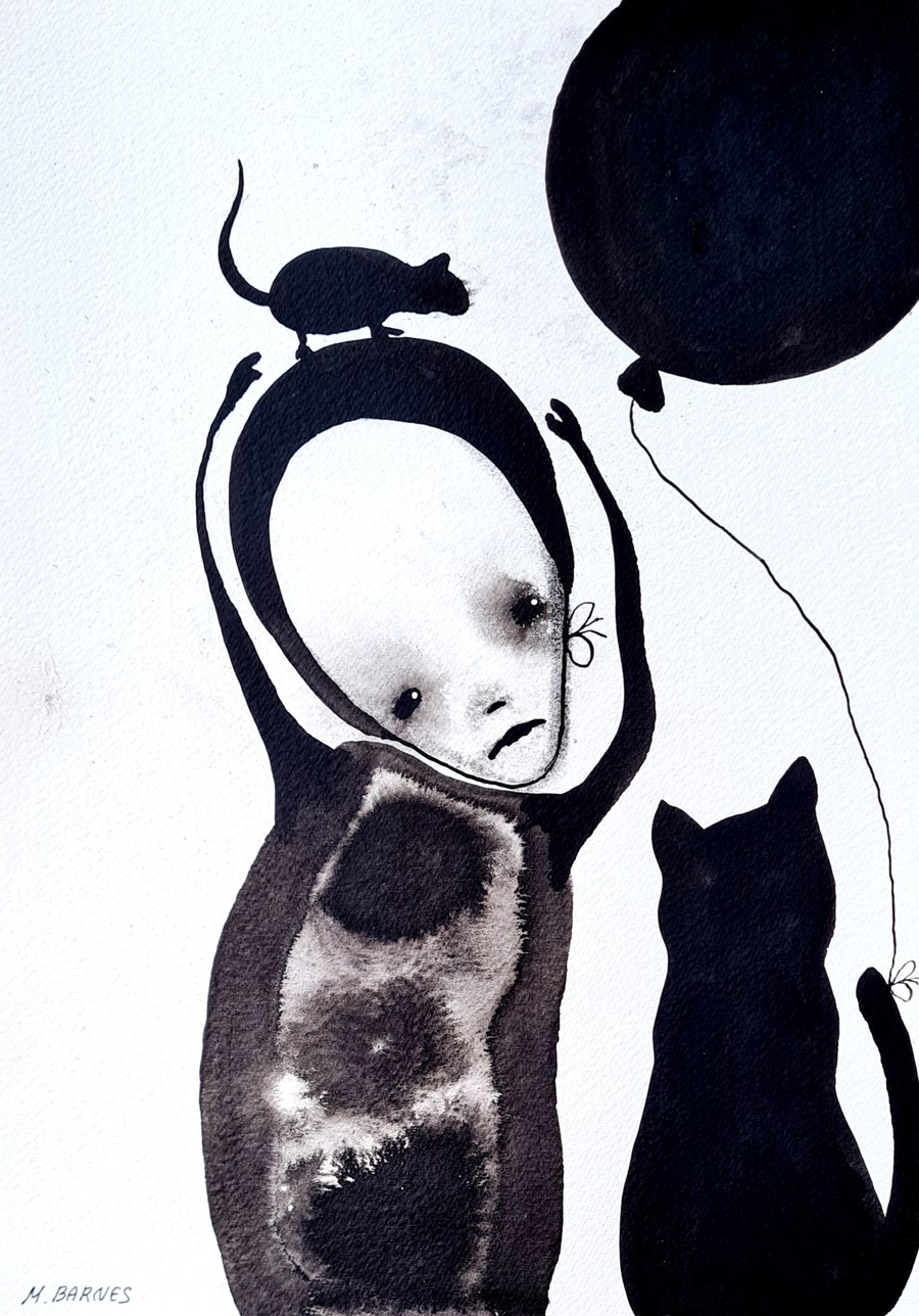 Ghost,  Gothic art, Gothic picture,  Rat picture,  Spooky , Creepy face, Odd art