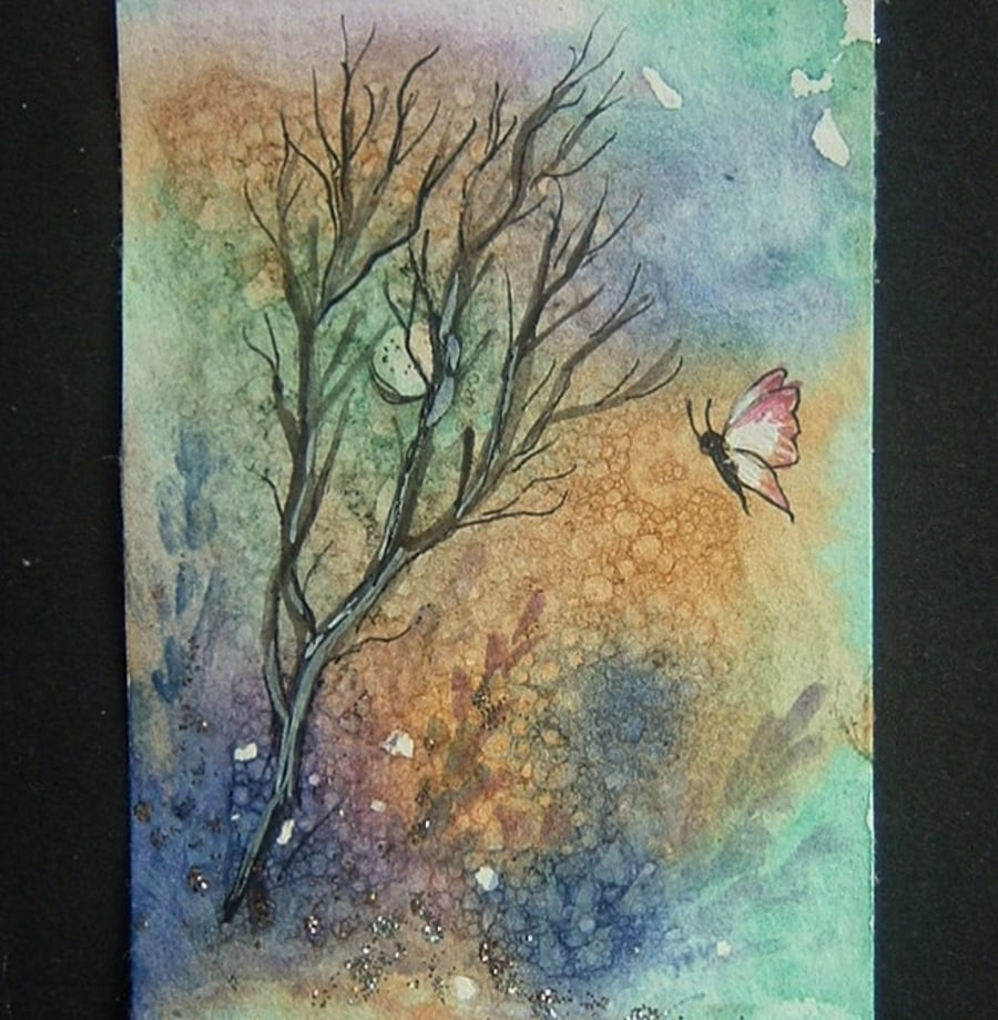 aceo art painting fantasy watercolour ref 282