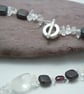 Garnets & Crackled Quartz necklace - Image 2