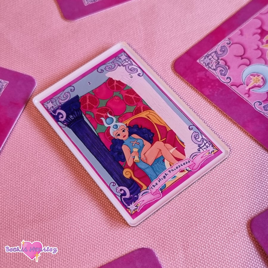 Major Arcana - The High Priestess Fridge Magnet - Witchy Gifts - Home Accessory