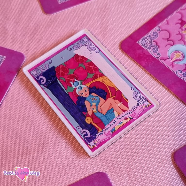 Major Arcana - The High Priestess Fridge Magnet - Witchy Gifts - Home Accessory