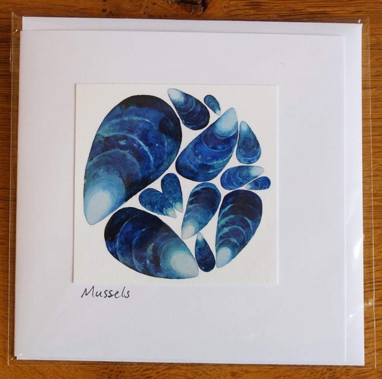 Mussels Handmade Greetings Card