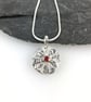 Silver and 18ct gold ruby Bloom pendant on chain - Image 6