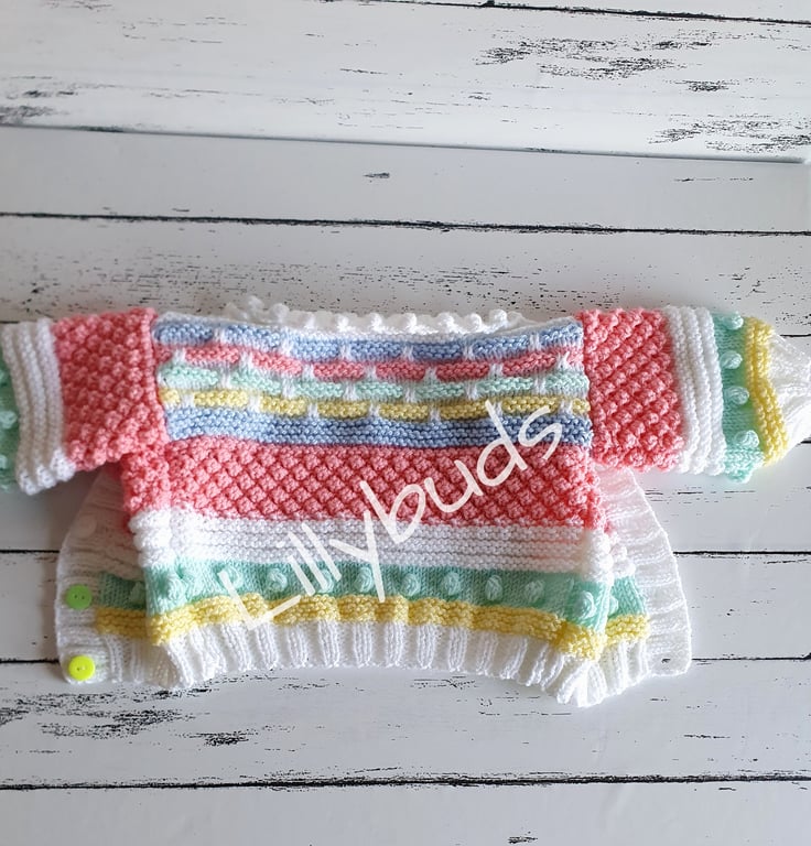 PDF Knitting pattern for Jigsaw child's cardigan 