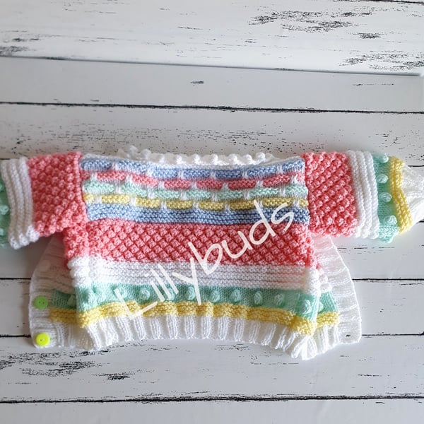 PDF Knitting pattern for Jigsaw child's cardigan 