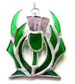 Scottish Thistle Stained Glass Suncatcher - Image 5