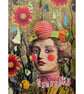 Surreal Pop Art Feminist Cosmic Floral Whimsical Retro Aesthetic Home Décor