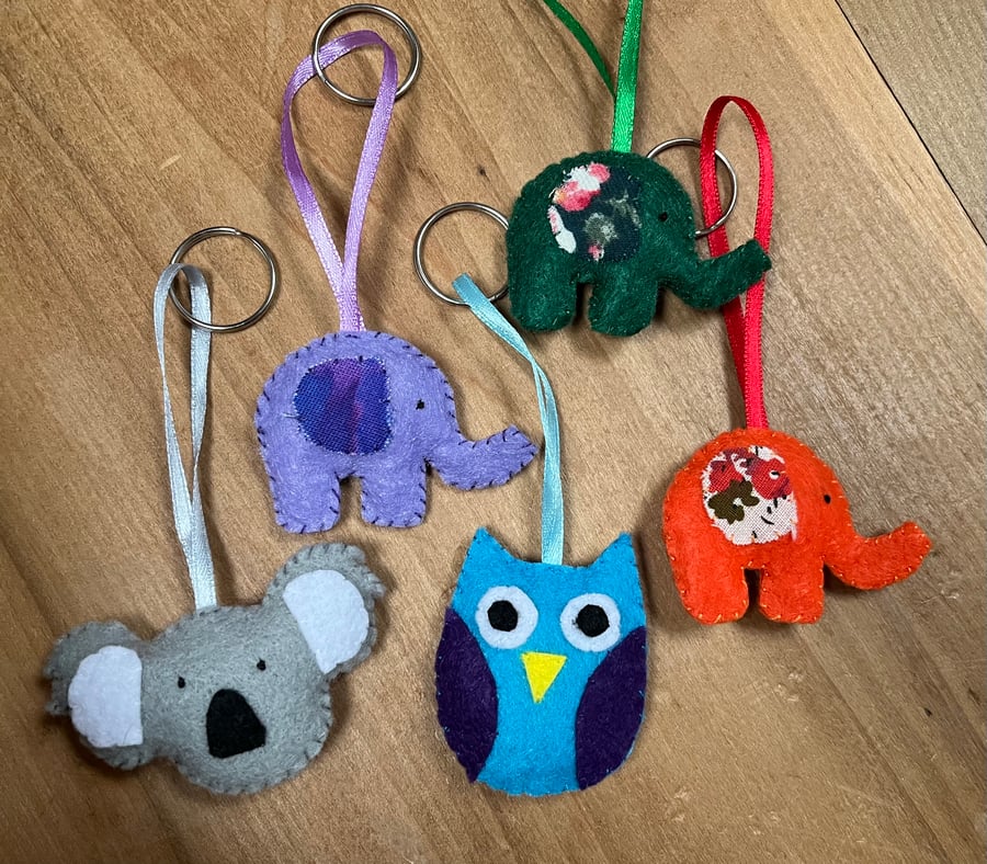 Felt Animal Keyrings