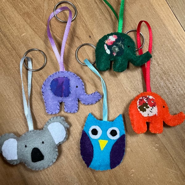 Felt Animal Keyrings