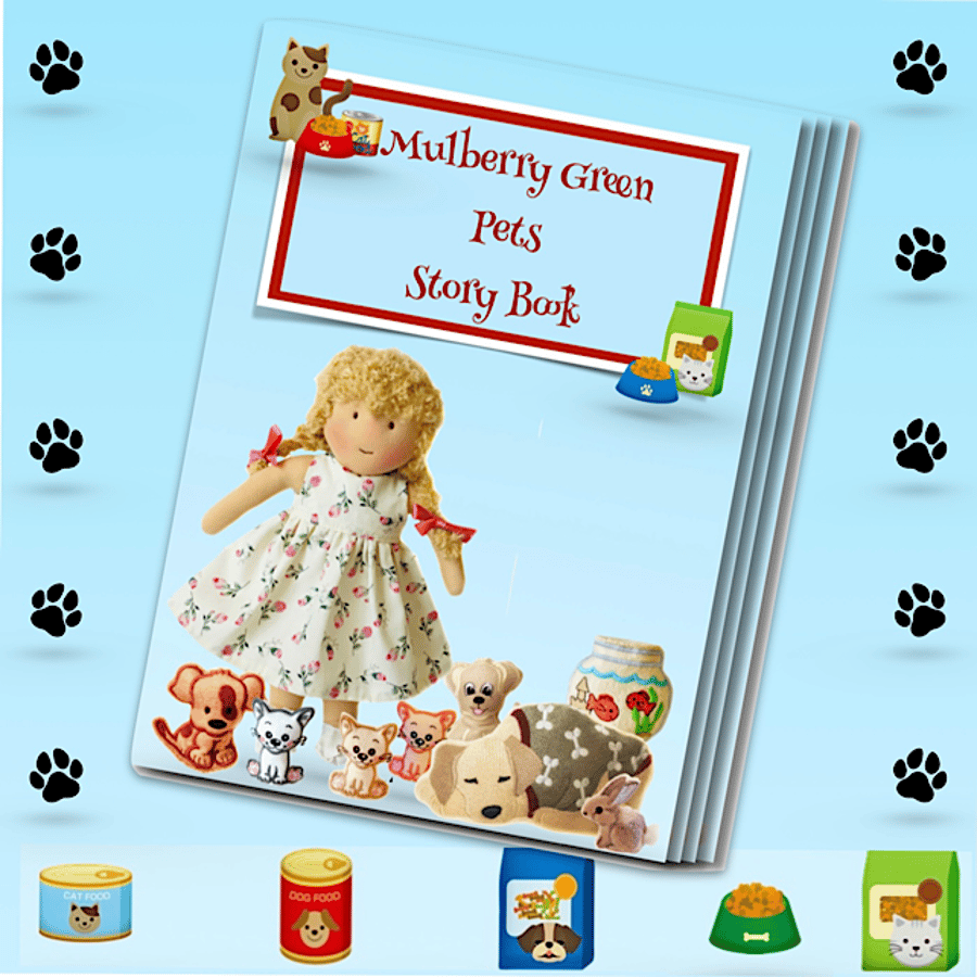 Reserved for Connor - Mulberry Green Pets Story Book