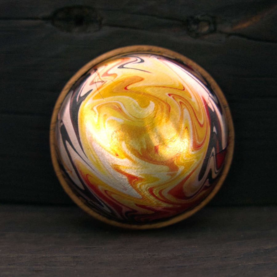 Touchstone No. 1 - Yellow and silver liquid