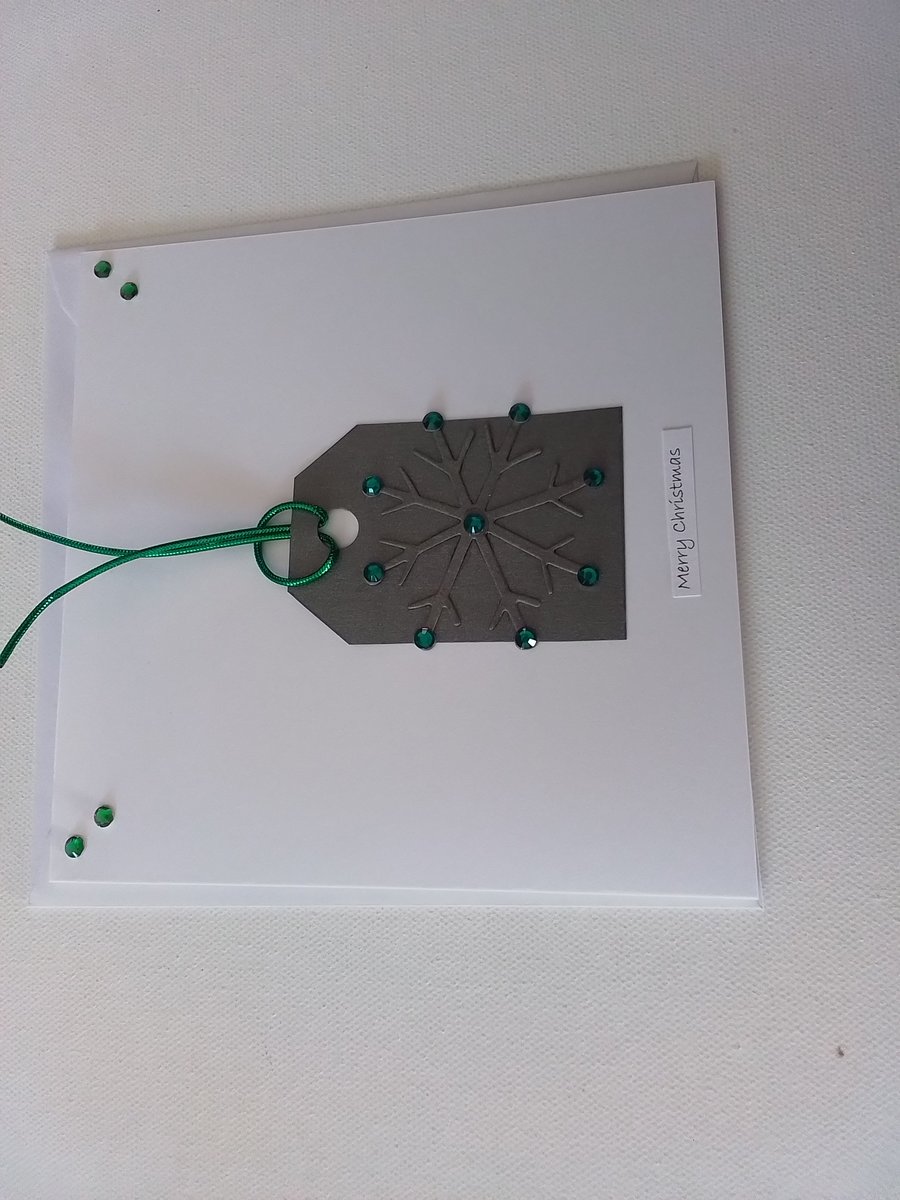 Christmas card. Snowflake. Gift tag. Ref 350