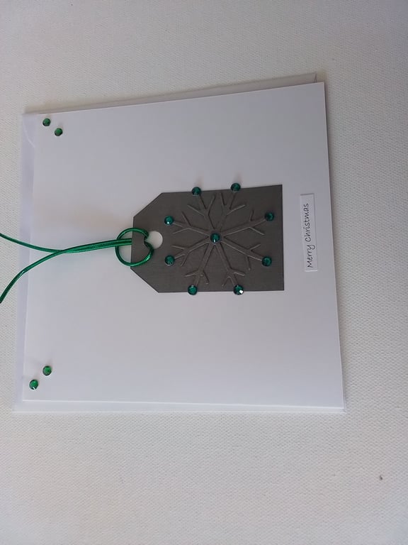 Christmas card. Snowflake. Gift tag. Ref 350