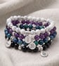 Azurite Crystal Bracelet, Intuition, Personalised Engraved Gift - Image 3