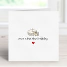 Birthday Cheese Card, Food Pun Greeting Card, Brie Card.