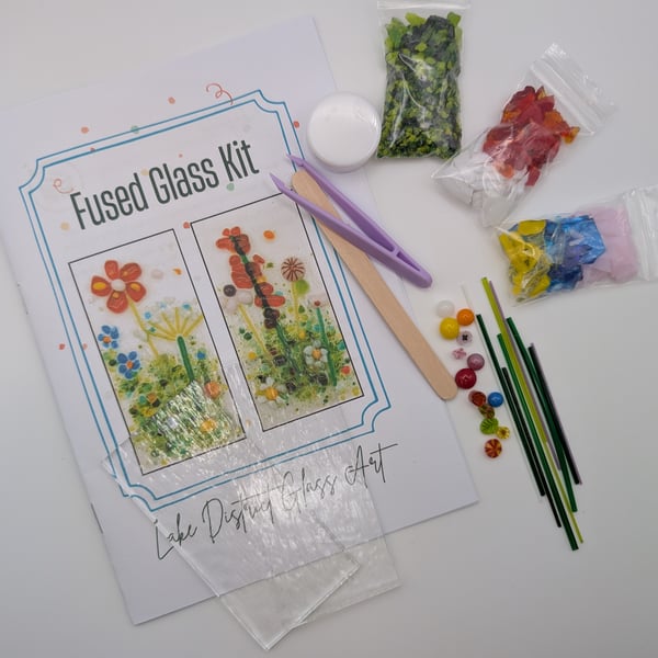 Make at Home Fused Glass Suncatcher Kit 2x (10x5cm) Mothers Day Gift