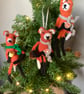 Russet Festive Fox with Drink - Image 4