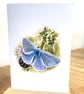 Blank Card A6 Portrait - Common Blue