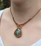 Moss Agate Macrame Gemstone Necklace  - Image 2